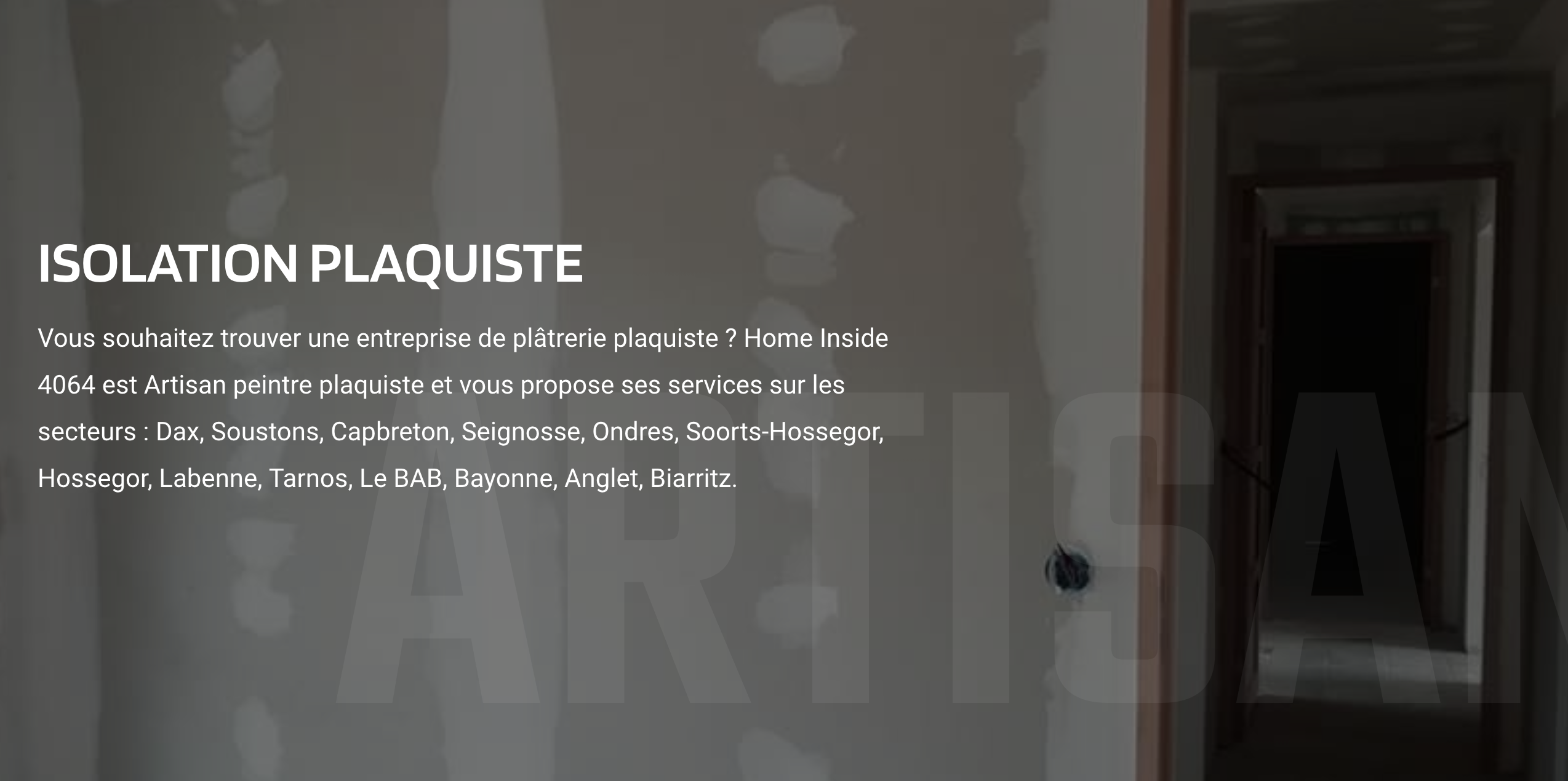 Isolation plaquiste RGE Hossegor Capbreton Home Inside 4064